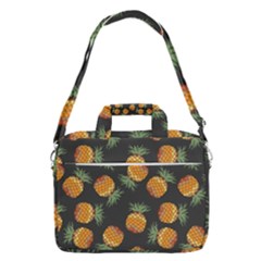 Pineapple Background Pineapple Pattern Macbook Pro 13  Shoulder Laptop Bag  by Wegoenart