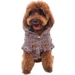 Mushrooms Autumn Fall Pattern Seamless Decorative Dog Coat by Wegoenart