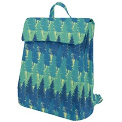 Christmas Trees Pattern Digital Paper Seamless Flap Top Backpack