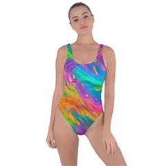 Marble Art Pattern Bring Sexy Back Swimsuit