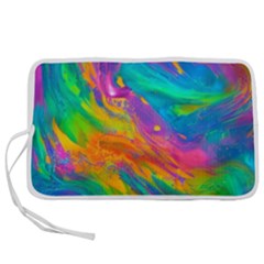 Marble Art Pattern Pen Storage Case (L)