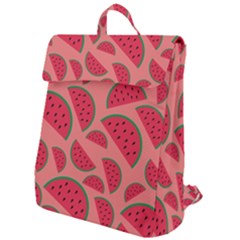 Watermelon Red Food Fruit Healthy Summer Fresh Flap Top Backpack