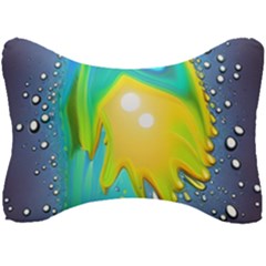 Liquid Background Seat Head Rest Cushion by GardenOfOphir