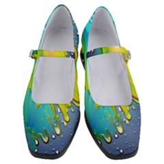 Liquid Background Women s Mary Jane Shoes by GardenOfOphir