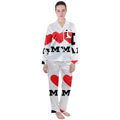 I Love Amy Women s Long Sleeve Satin Pajamas Set	 by ilovewhateva