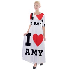 I Love Amy Half Sleeves Maxi Dress by ilovewhateva