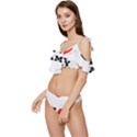 I love amy Ruffle Edge Tie Up Bikini Set	 View2