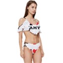 I love amy Ruffle Edge Tie Up Bikini Set	 View3