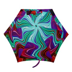 Fluid Background Mini Folding Umbrellas