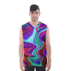 Fluid Background Men s Basketball Tank Top by GardenOfOphir