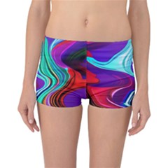 Fluid Background Reversible Boyleg Bikini Bottoms by GardenOfOphir