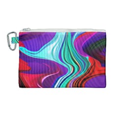 Fluid Background Canvas Cosmetic Bag (Large)