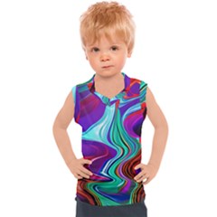 Fluid Background Kids  Sport Tank Top