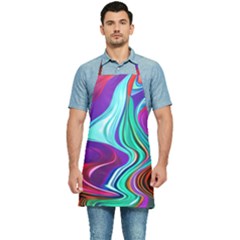 Fluid Background Kitchen Apron