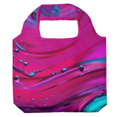 Fluid Art Pattern Premium Foldable Grocery Recycle Bag by GardenOfOphir