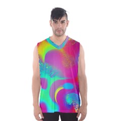 Fluid Background Men s Basketball Tank Top by GardenOfOphir