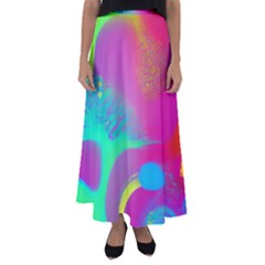 Fluid Background Flared Maxi Skirt by GardenOfOphir