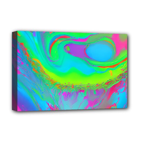 Fluid Artistic Deluxe Canvas 18  X 12  (stretched) by GardenOfOphir