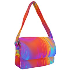 Liquid Art Pattern Courier Bag by GardenOfOphir