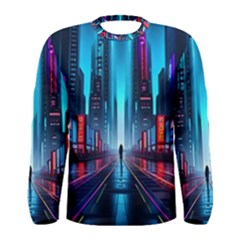 City People Cyberpunk Men s Long Sleeve Tee