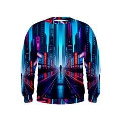 City People Cyberpunk Kids  Sweatshirt