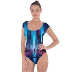 City People Cyberpunk Short Sleeve Leotard 