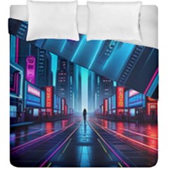 City People Cyberpunk Duvet Cover Double Side (King Size)