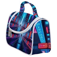 City People Cyberpunk Satchel Handbag by Jancukart