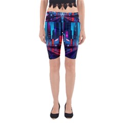 City People Cyberpunk Yoga Cropped Leggings