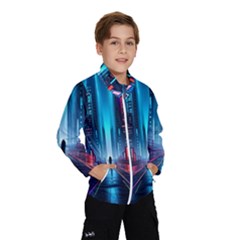 City People Cyberpunk Kids  Windbreaker