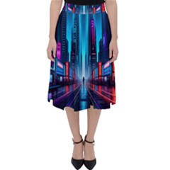 City People Cyberpunk Classic Midi Skirt