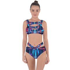 City People Cyberpunk Bandaged Up Bikini Set 