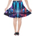 City People Cyberpunk Velvet High Waist Skirt View2