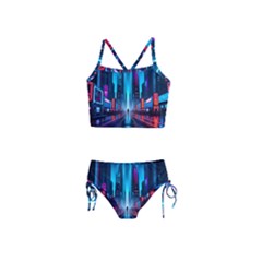 City People Cyberpunk Girls  Tankini Swimsuit