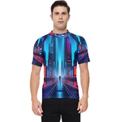 City People Cyberpunk Men s Short Sleeve Rash Guard