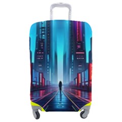 City People Cyberpunk Luggage Cover (Medium)