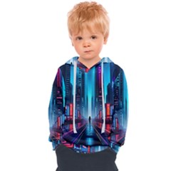 City People Cyberpunk Kids  Overhead Hoodie