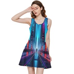 City People Cyberpunk Inside Out Racerback Dress