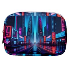 City People Cyberpunk Make Up Pouch (small) by Jancukart