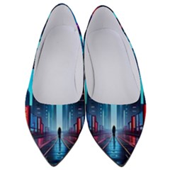 City People Cyberpunk Women s Low Heels by Jancukart