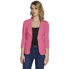 Pink Lemonade	 - 	one-button 3/4 Sleeve Short Jacket by ColorfulWomensWear