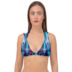 City People Cyberpunk Double Strap Halter Bikini Top