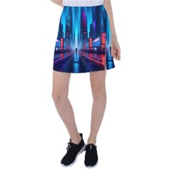 City People Cyberpunk Tennis Skirt