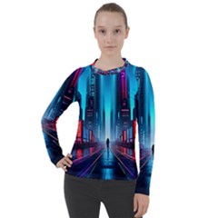 City People Cyberpunk Women s Pique Long Sleeve Tee