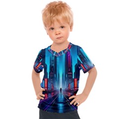 City People Cyberpunk Kids  Sports Tee