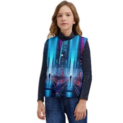 City People Cyberpunk Kid s Short Button Up Puffer Vest	