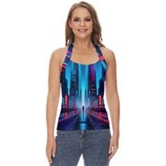 City People Cyberpunk Basic Halter Top