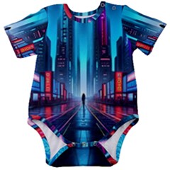 City People Cyberpunk Baby Short Sleeve Bodysuit