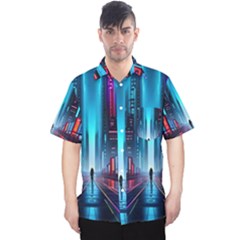 City People Cyberpunk Men s Hawaii Shirt