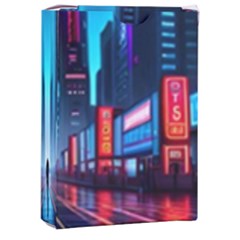 City People Cyberpunk Playing Cards Single Design (Rectangle) with Custom Box